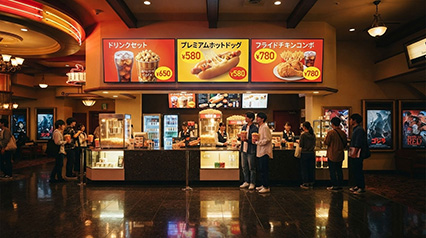 映画館のフード売り場