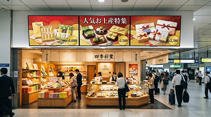 お土産店の売り場